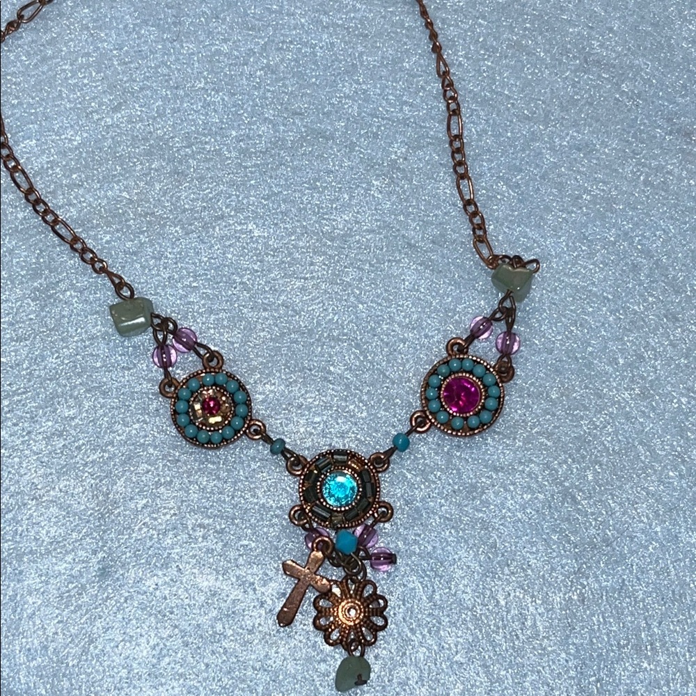 Bohemian Multicolor Pendant Necklace